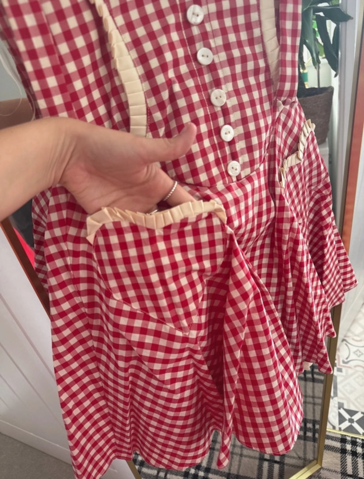 Мини рокля House of CB Gingham