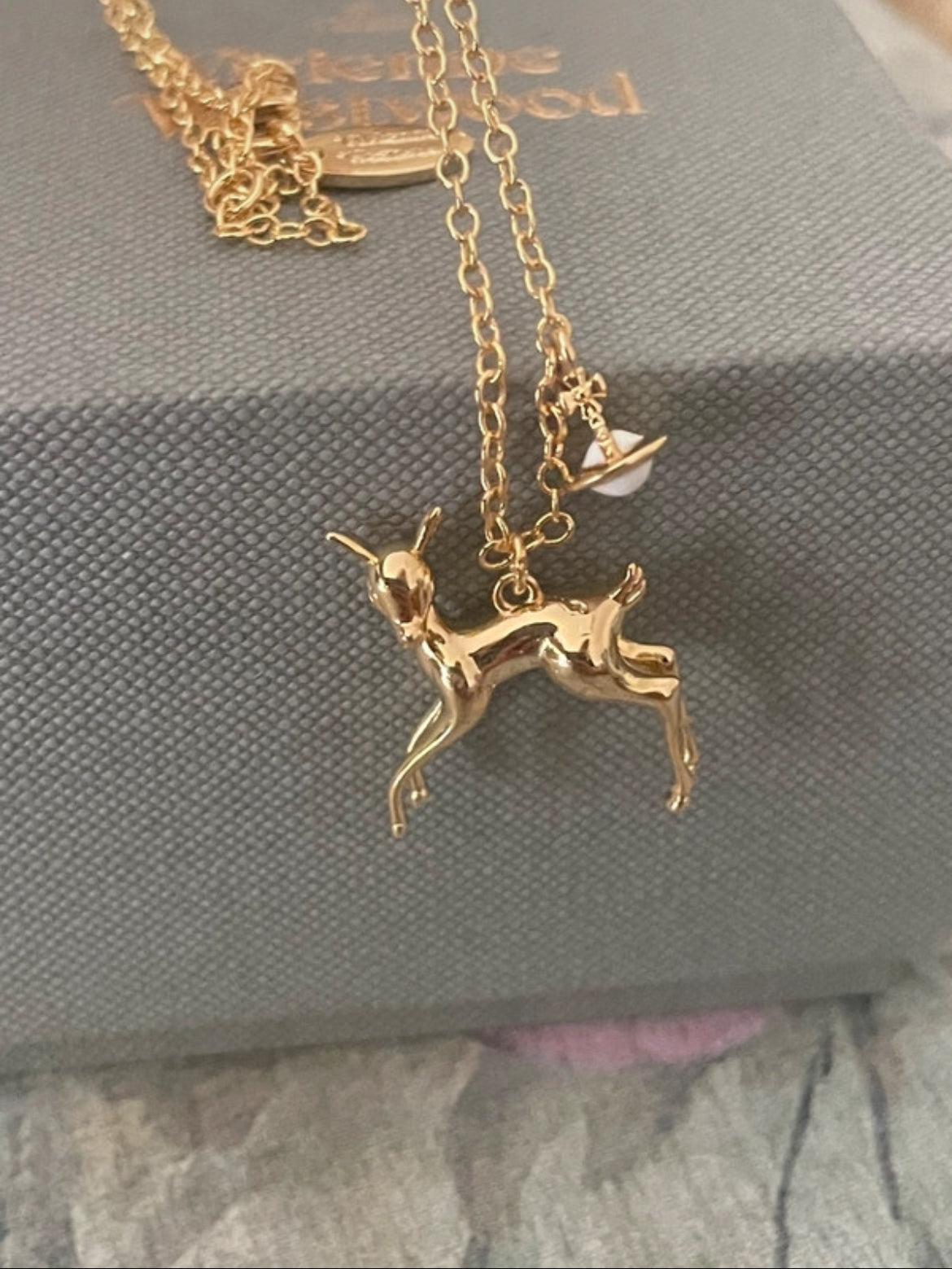 Рядко колие Vivienne Westwood Tiny Deer