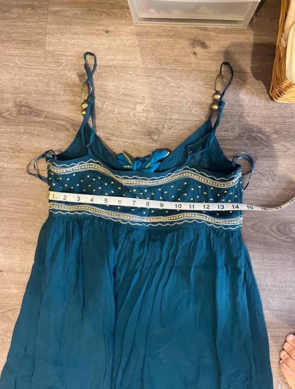 Vintage Monsoon embellished макси рокля