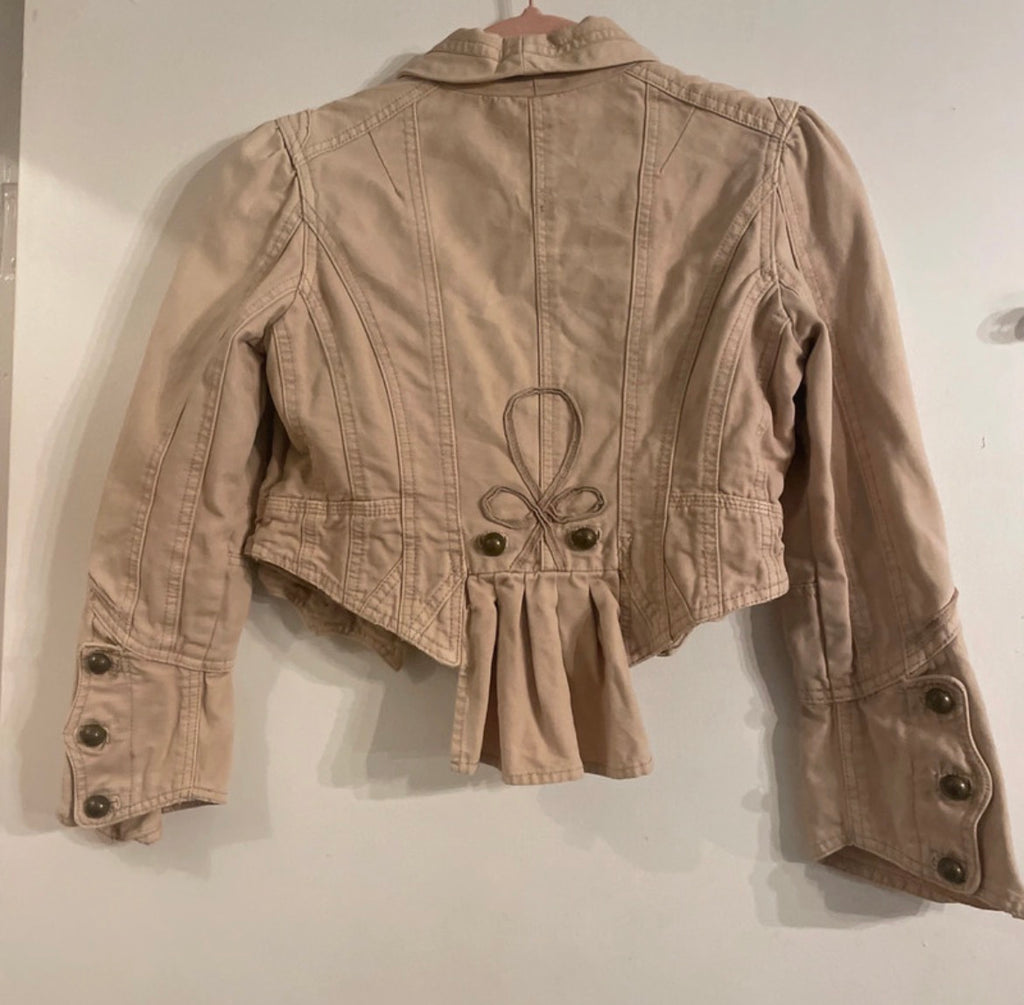 Vintage River Island Cropped Military яке