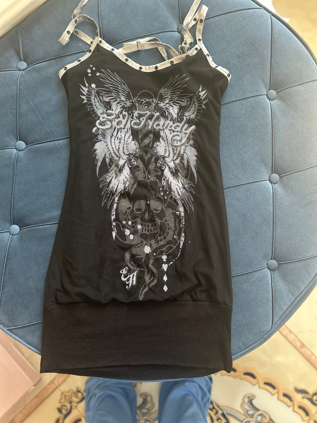 Винтидж Ed Hardy by Christian Audigier туника