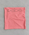 Bebe Y2K розов bandeau топ с кристално лого