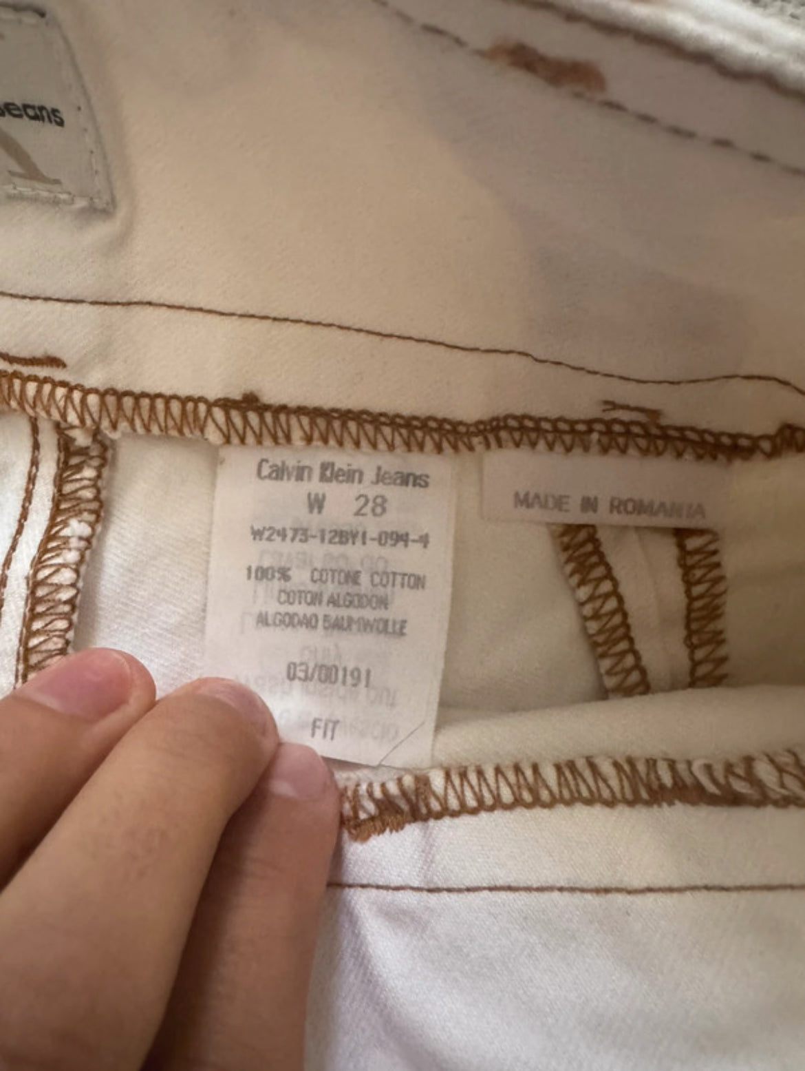 Винтидж дънки Calvin Klein от началото на 2000-те