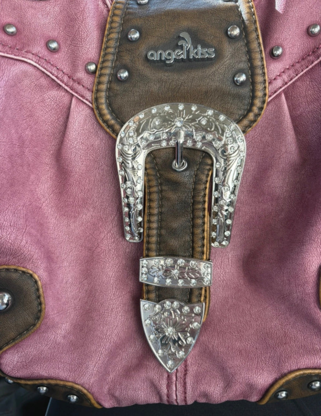 Angel Kiss Pink Western Studded чанта