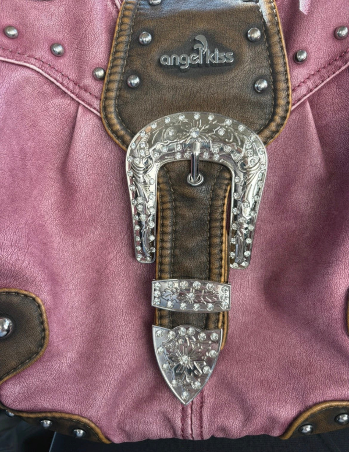Angel Kiss Pink Western Studded чанта
