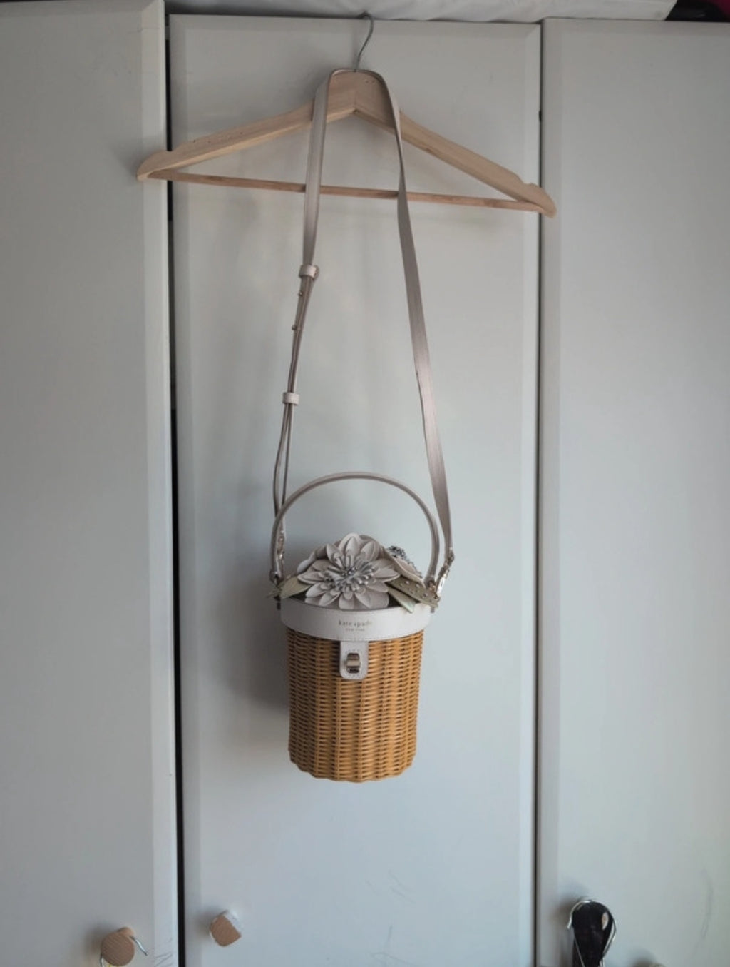 Чанта Kate Spade Bridal Wicker Flower Pot Crossbody