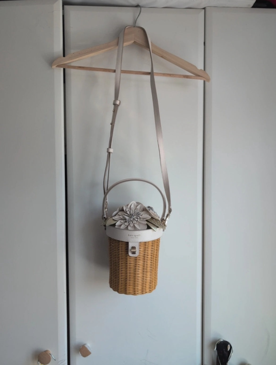 Чанта Kate Spade Bridal Wicker Flower Pot Crossbody