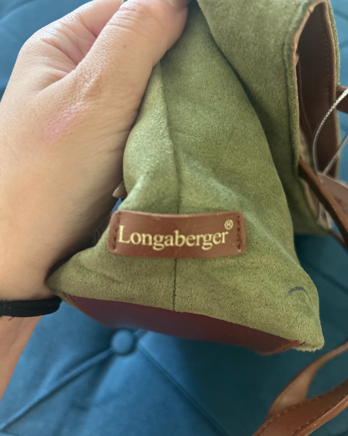 Longaberger Embroidered Picnic Tote чанта