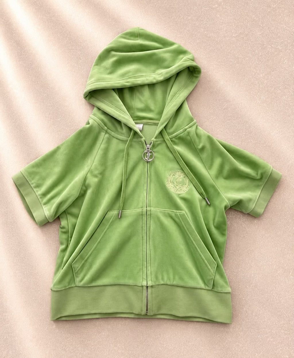 Juicy Couture zip-up hoodie в свеж зелен нюанс