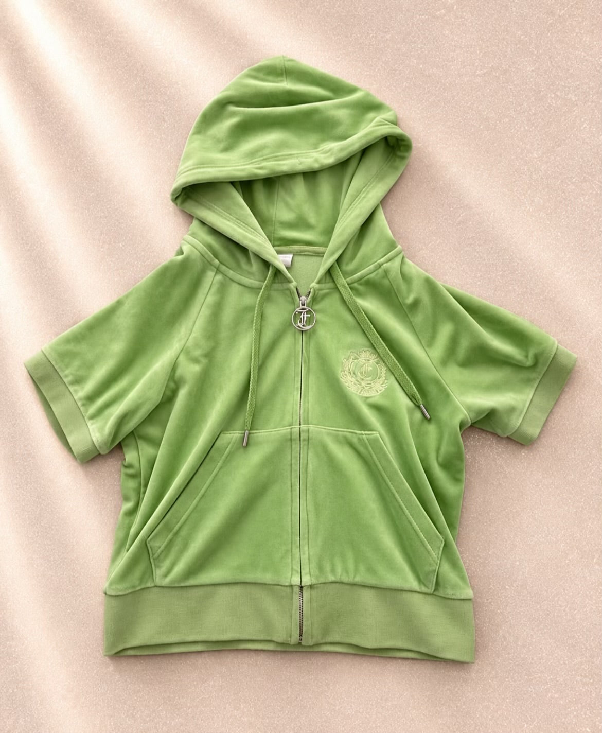Juicy Couture zip-up hoodie в свеж зелен нюанс