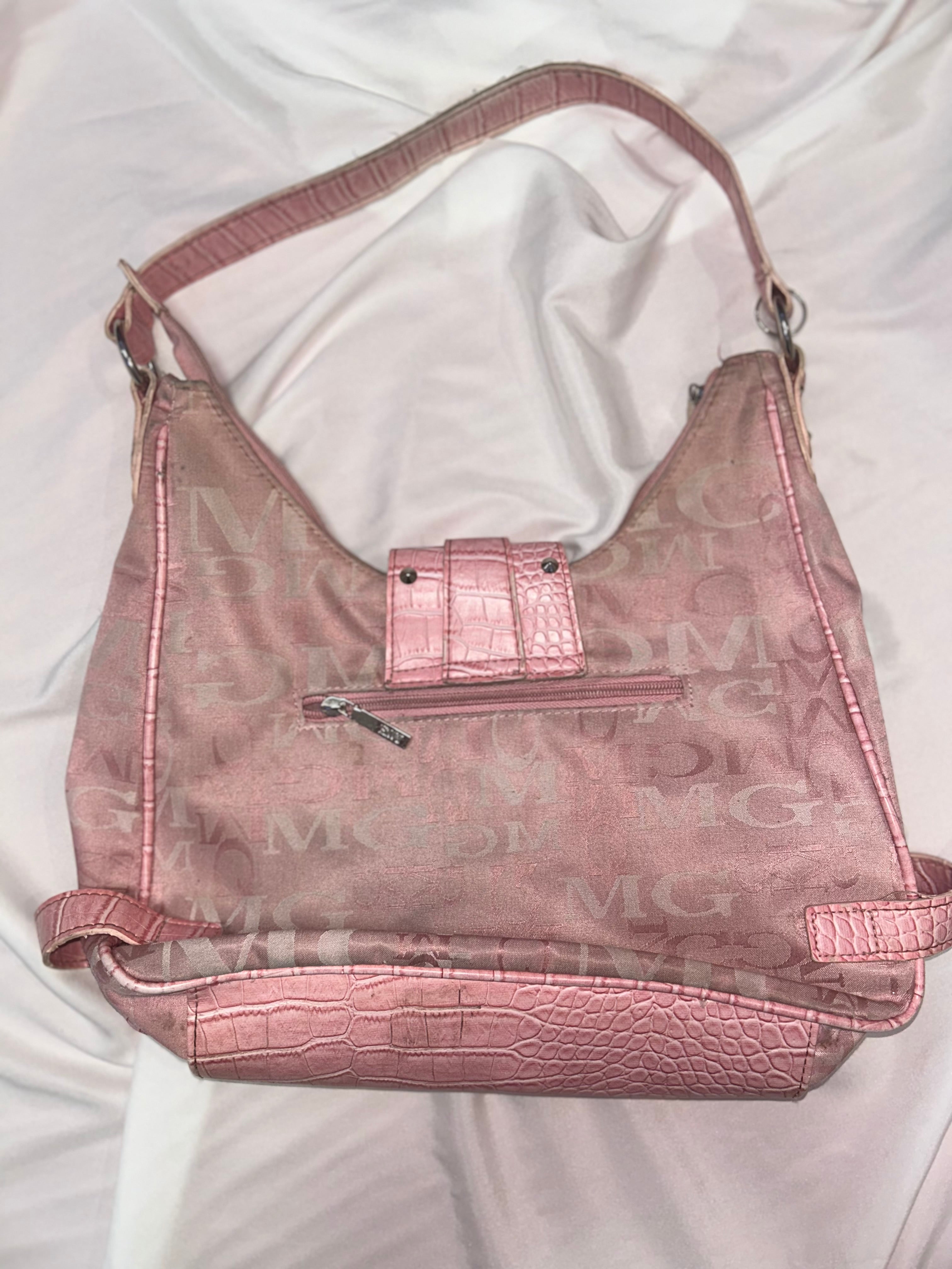Vintage MNG by Mango Y2K monogram shoulder чанта