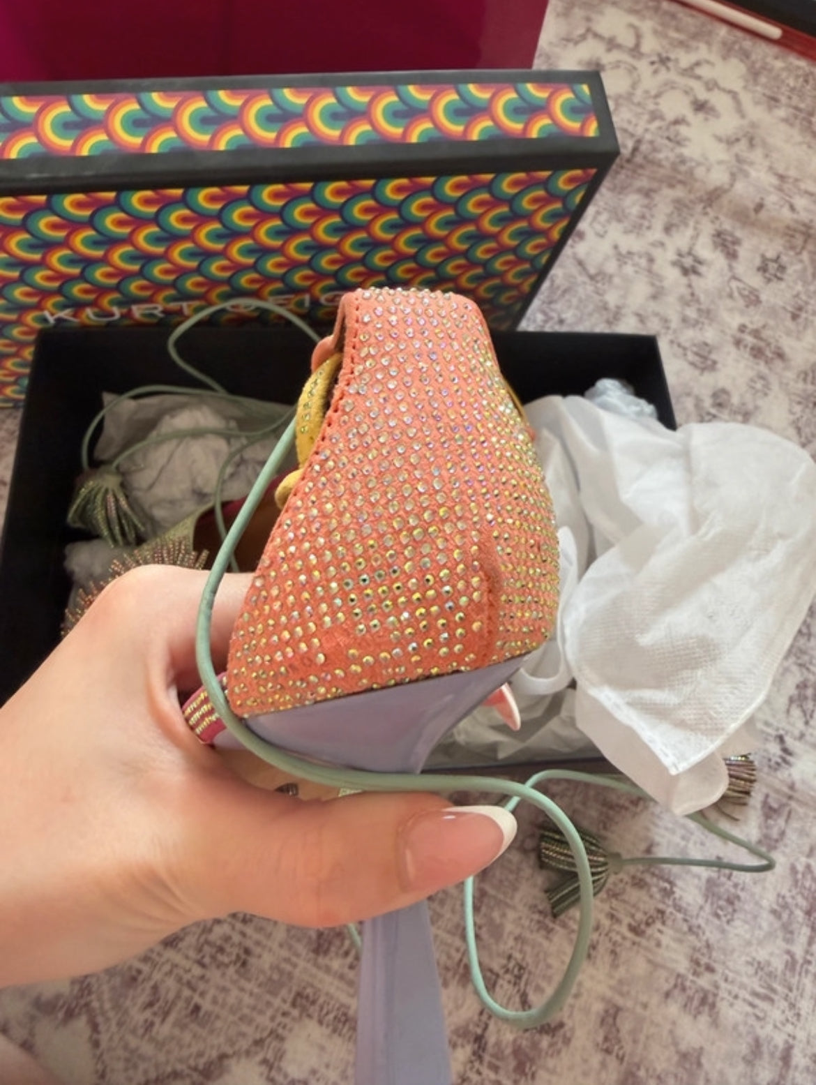Kurt Geiger embellished heels с истински statement дизайн