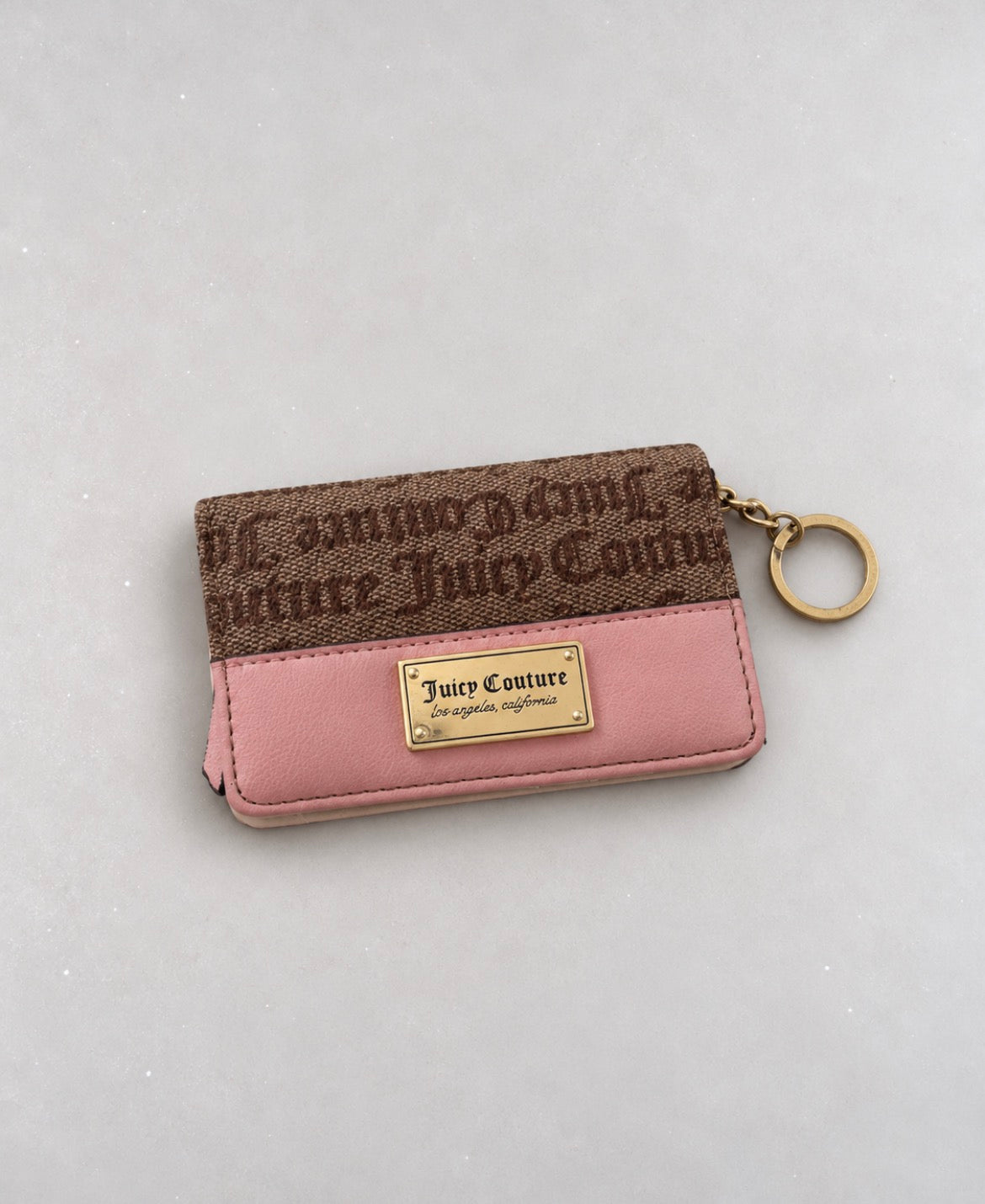 Juicy Couture Pink & Brown Monogram портмоне