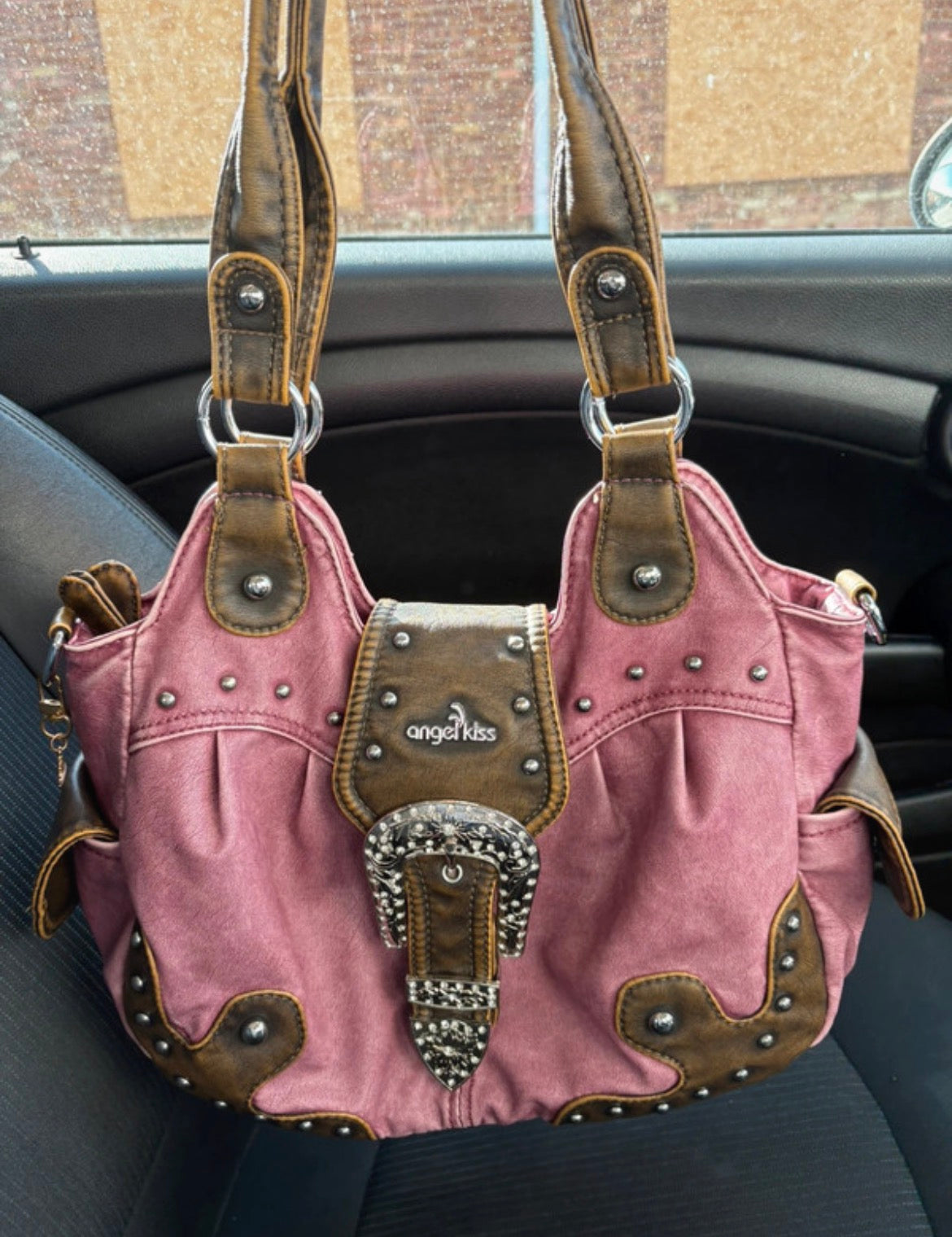 Angel Kiss Pink Western Studded чанта