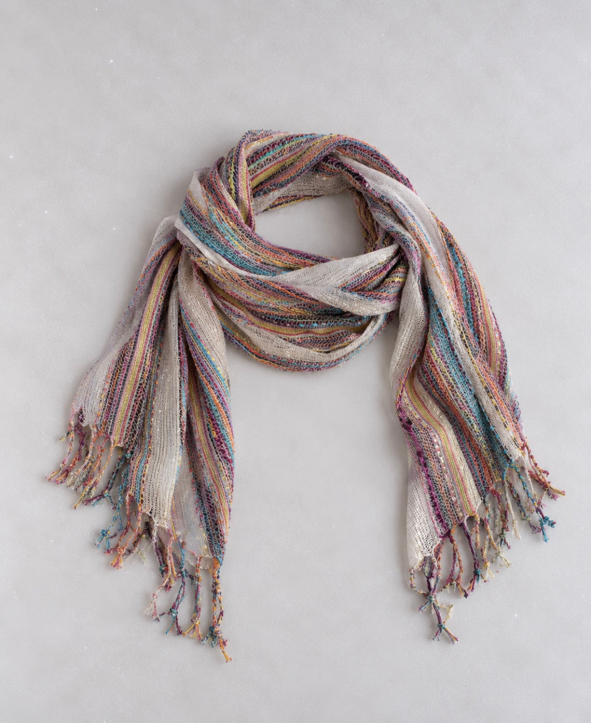 Boho Multicolour Woven шал