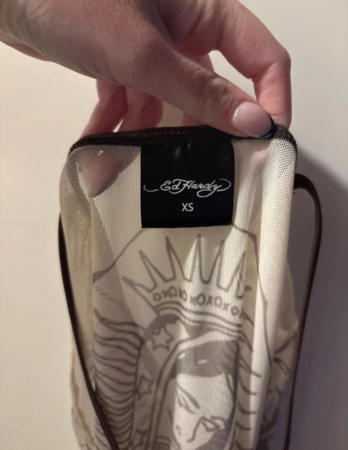 Ed Hardy Mary mesh cover-up рокля
