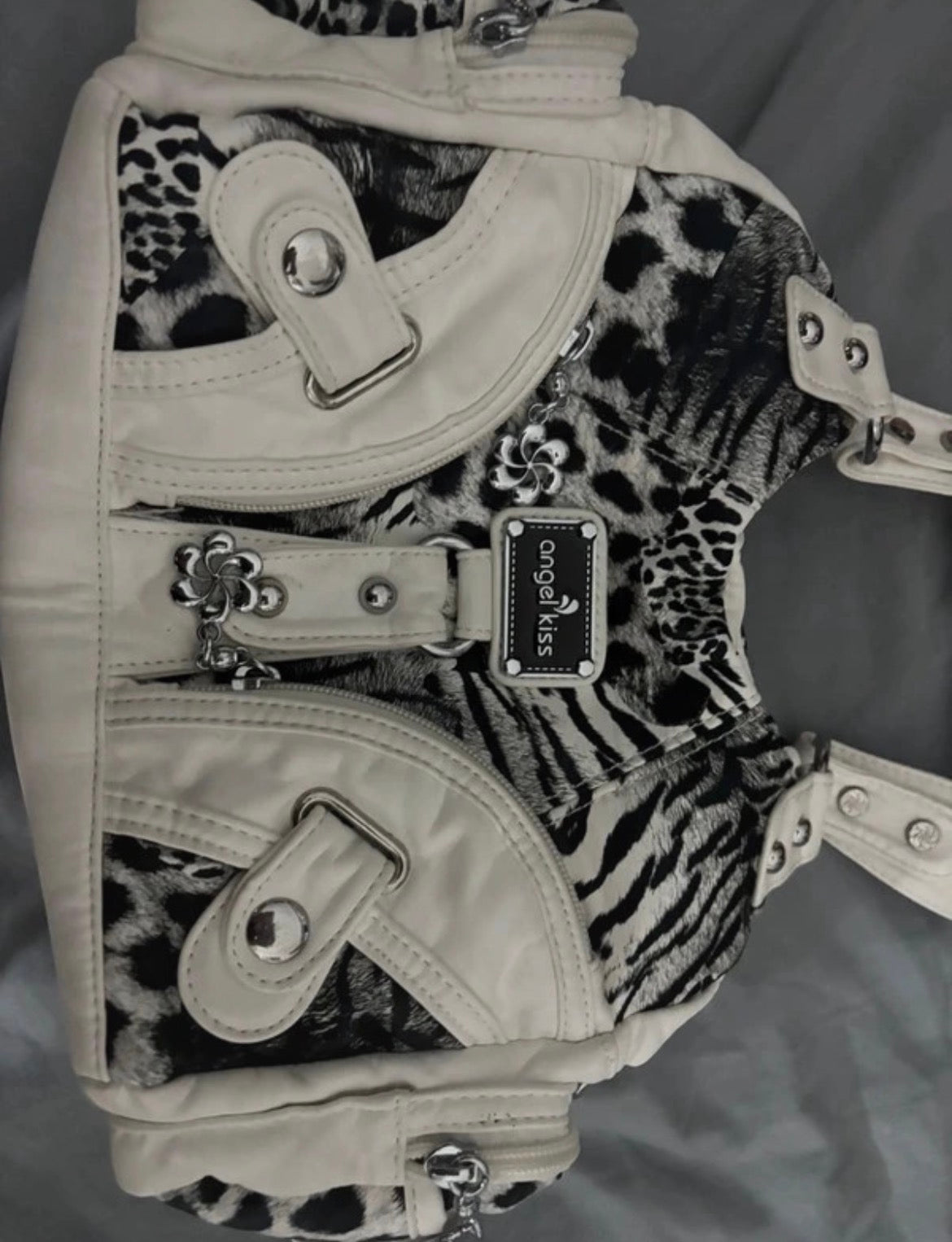 Angel Kiss Animal Print Y2K чанта