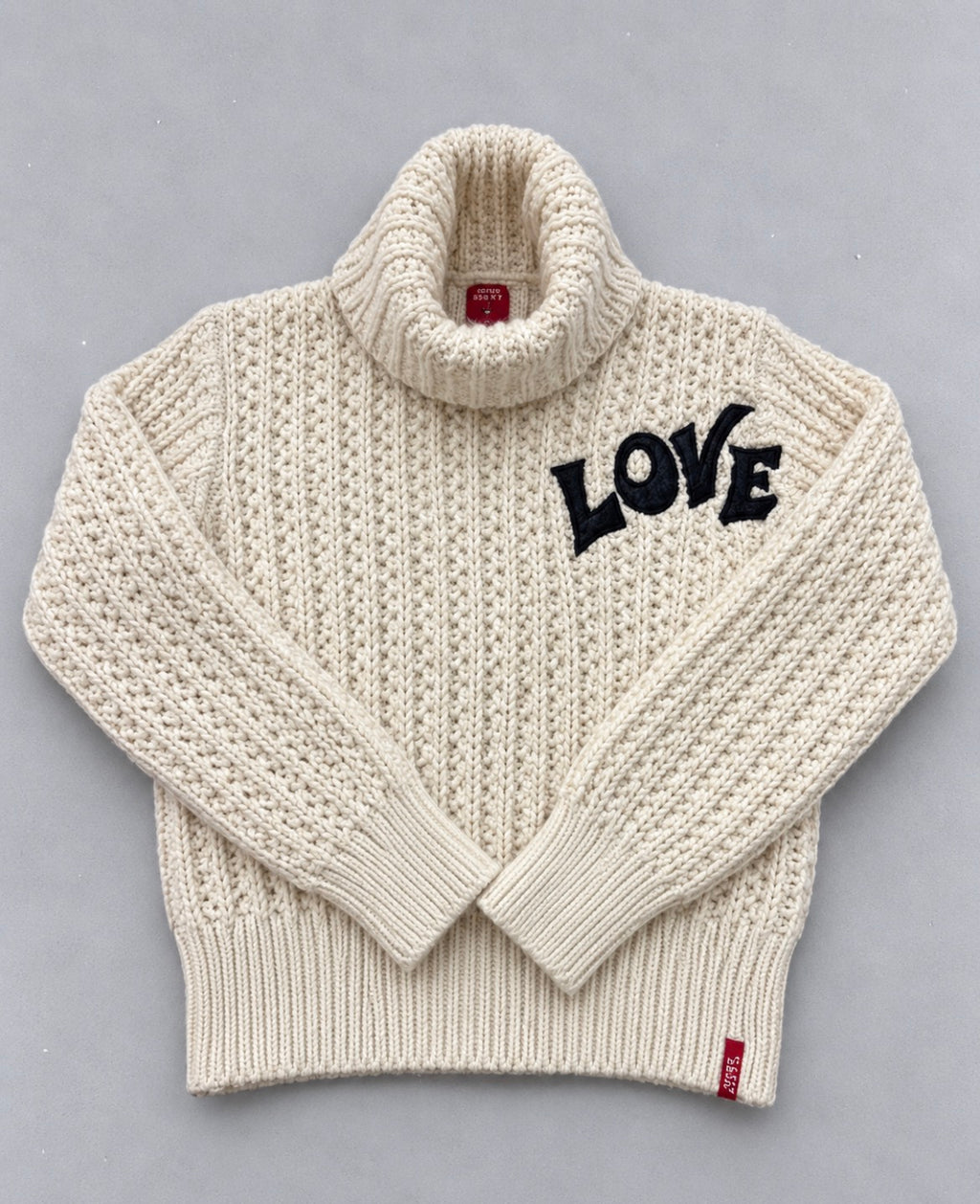 Vintage 90s Miss Sixty “LOVE” Wool Roll-Neck пуловер