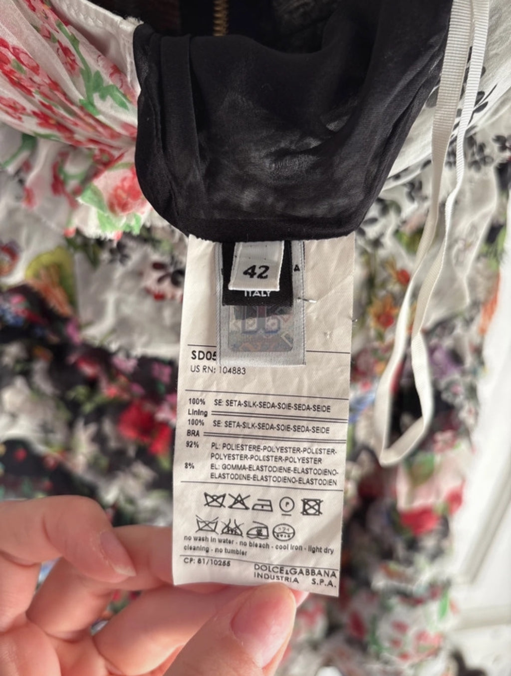 Dolce & Gabbana копринена мини рокля
