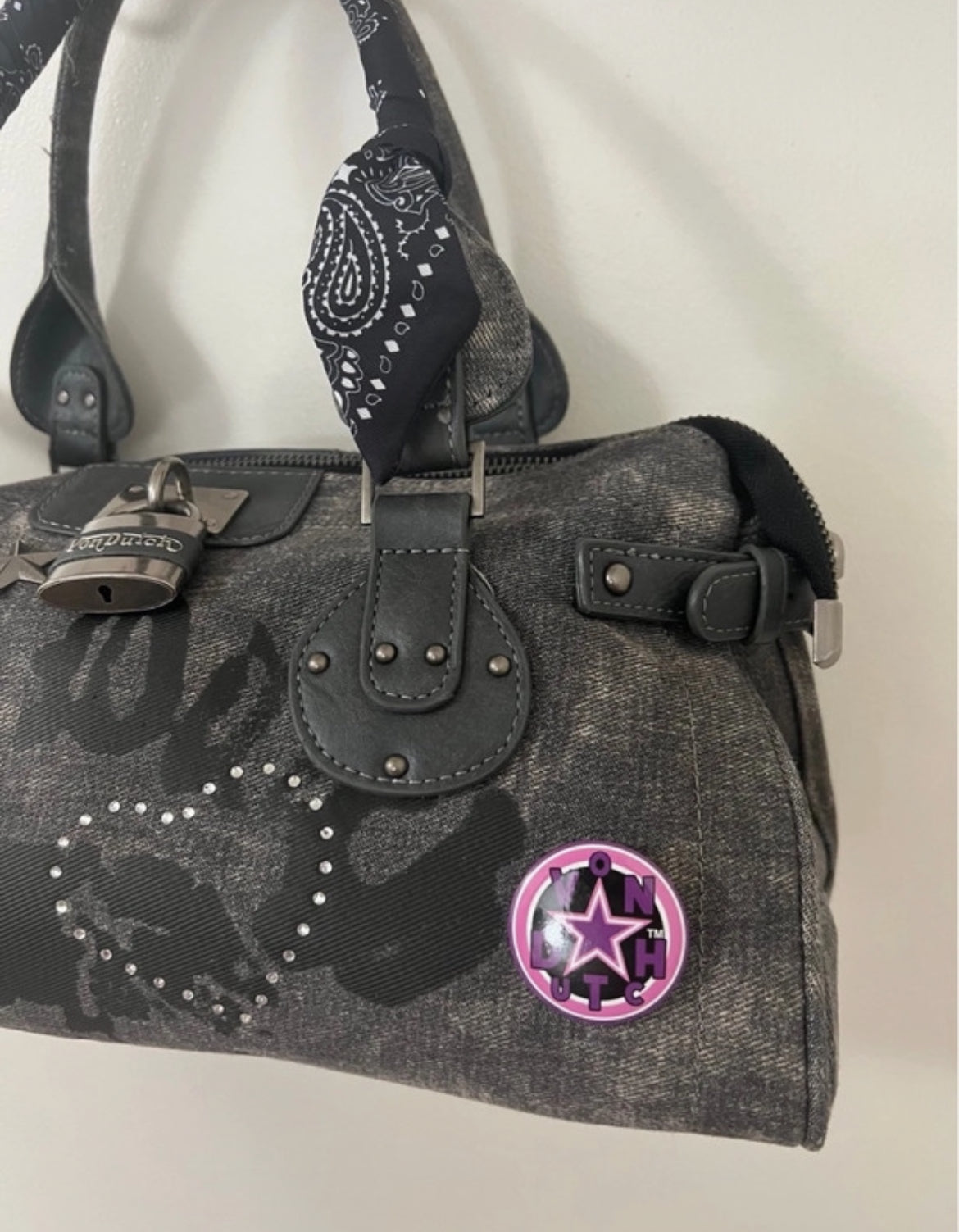 Von Dutch denim satchel чанта