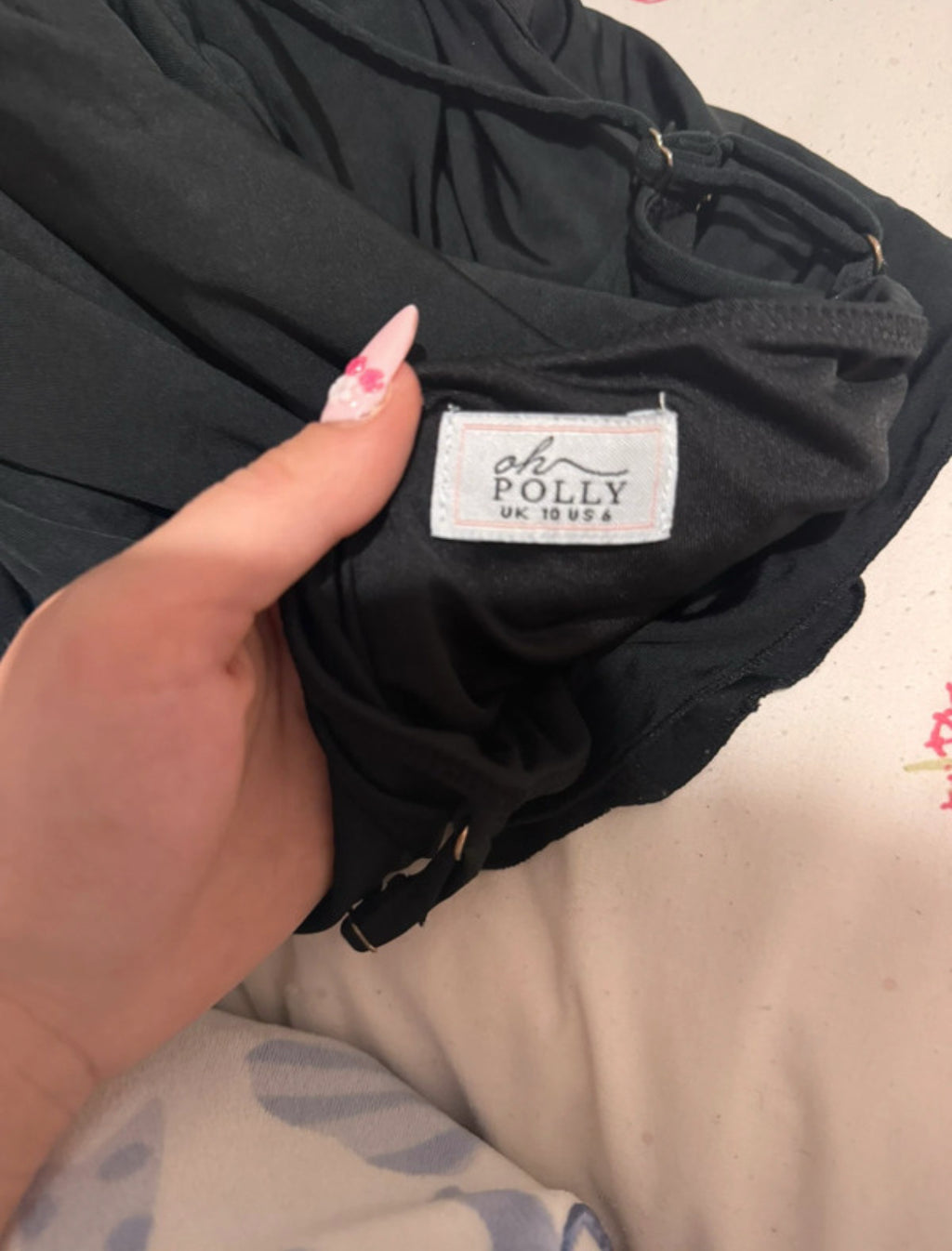 Oh Polly Deia черна мини рокля