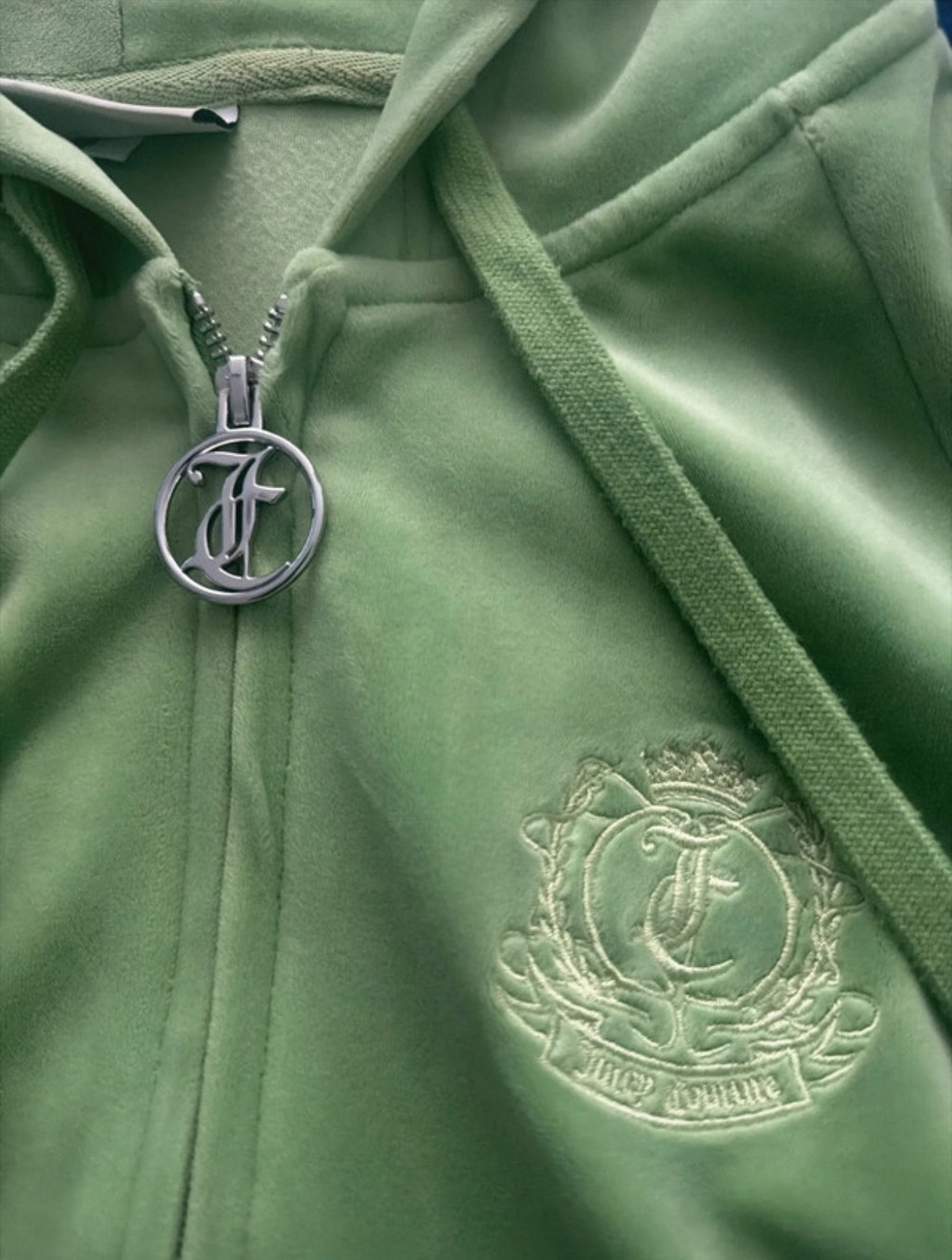 Juicy Couture zip-up hoodie в свеж зелен нюанс