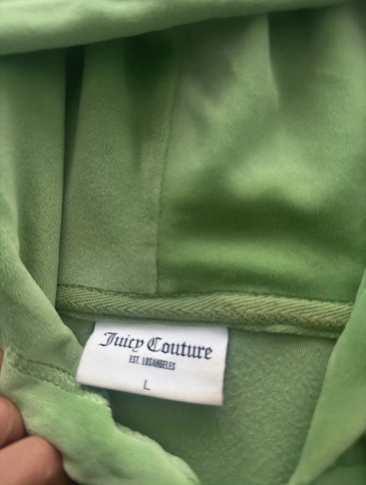 Juicy Couture zip-up hoodie в свеж зелен нюанс