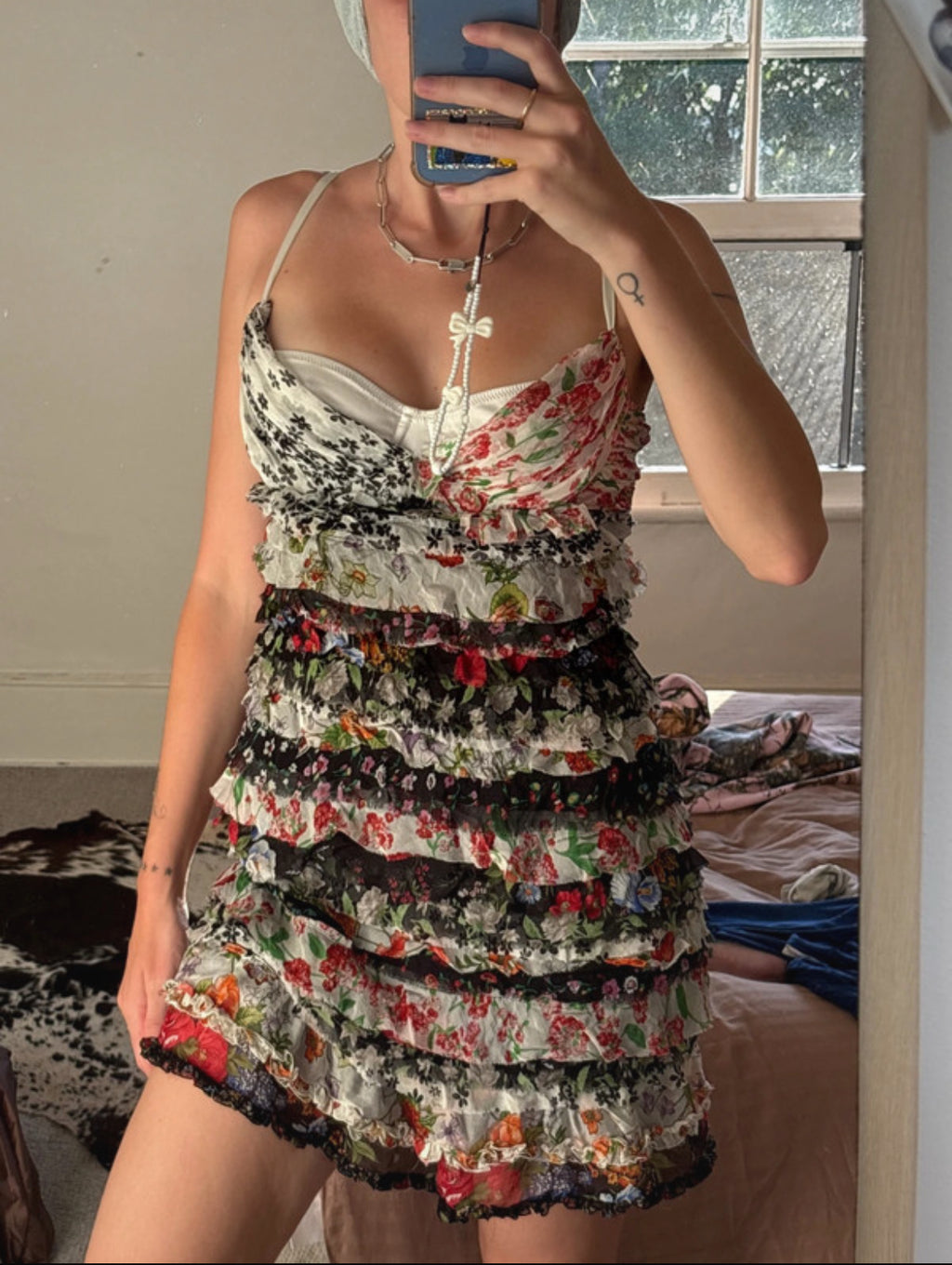 Dolce & Gabbana копринена мини рокля