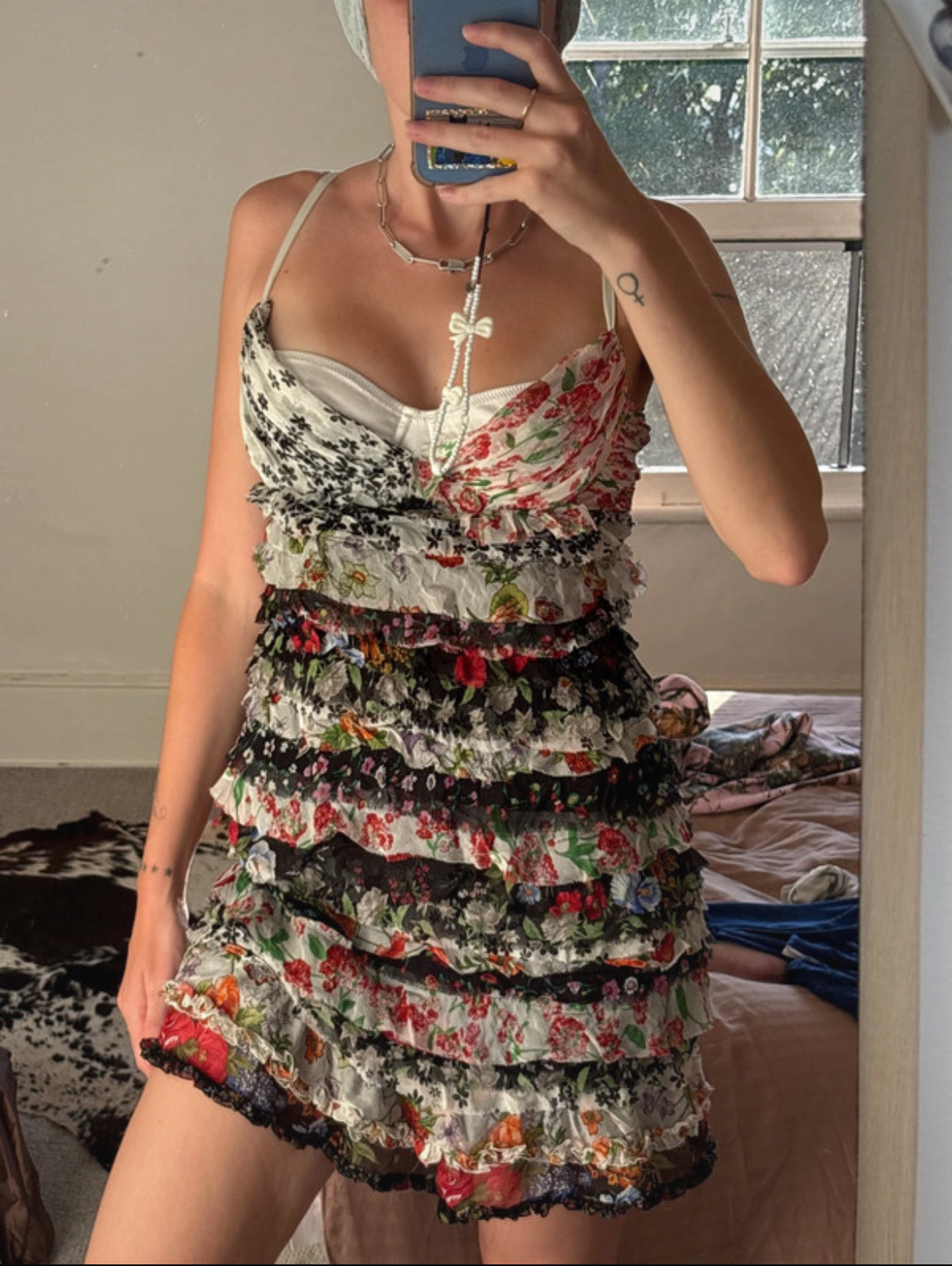 Dolce & Gabbana копринена мини рокля