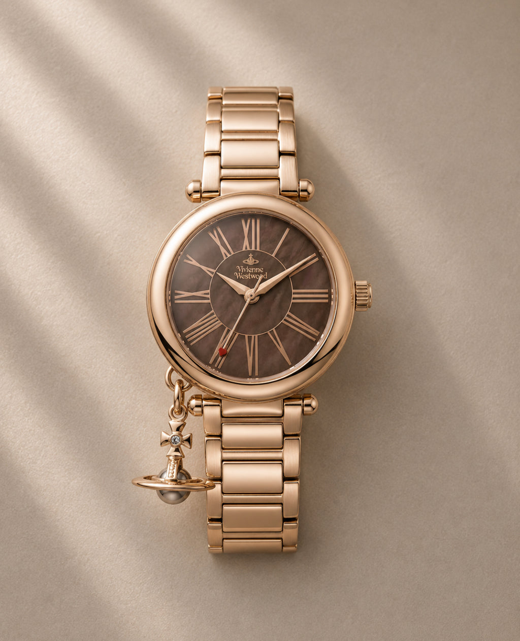 Vivienne Westwood Mother Orb часовник в rose-gold нюанс