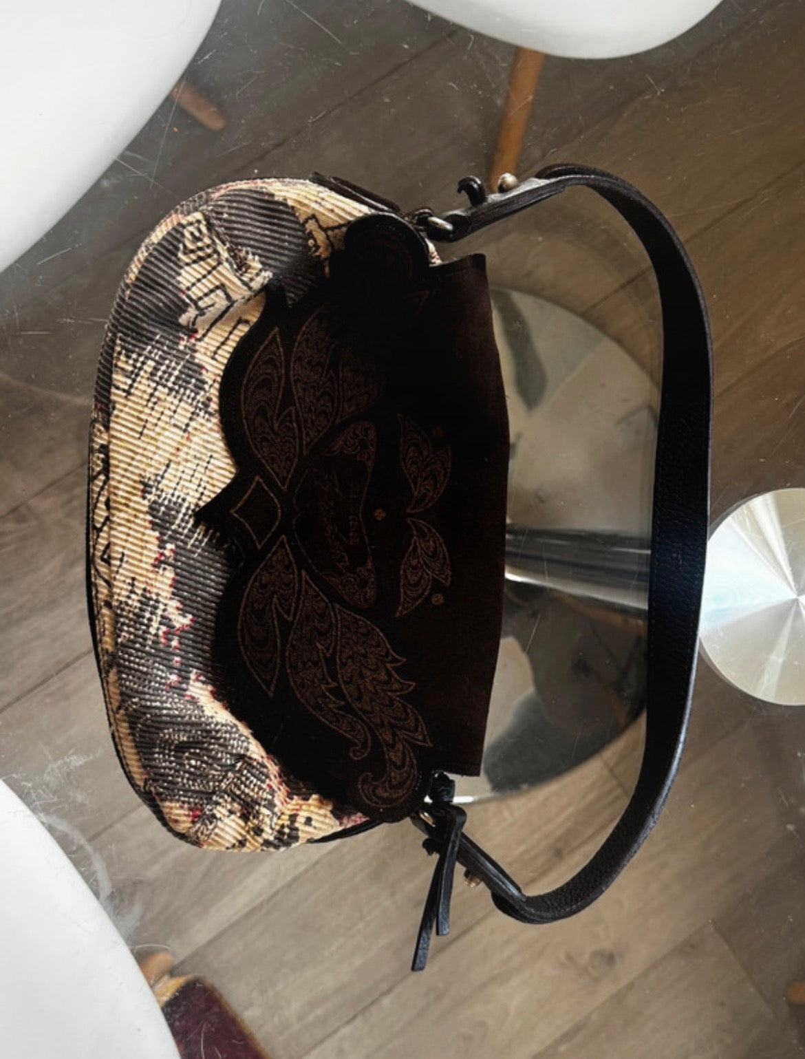 Roberto Cavalli Embroidered Shoulder чанта