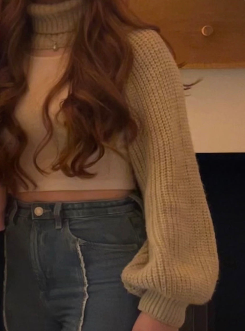 Rebellious Chunky Knit Turtleneck Shrug