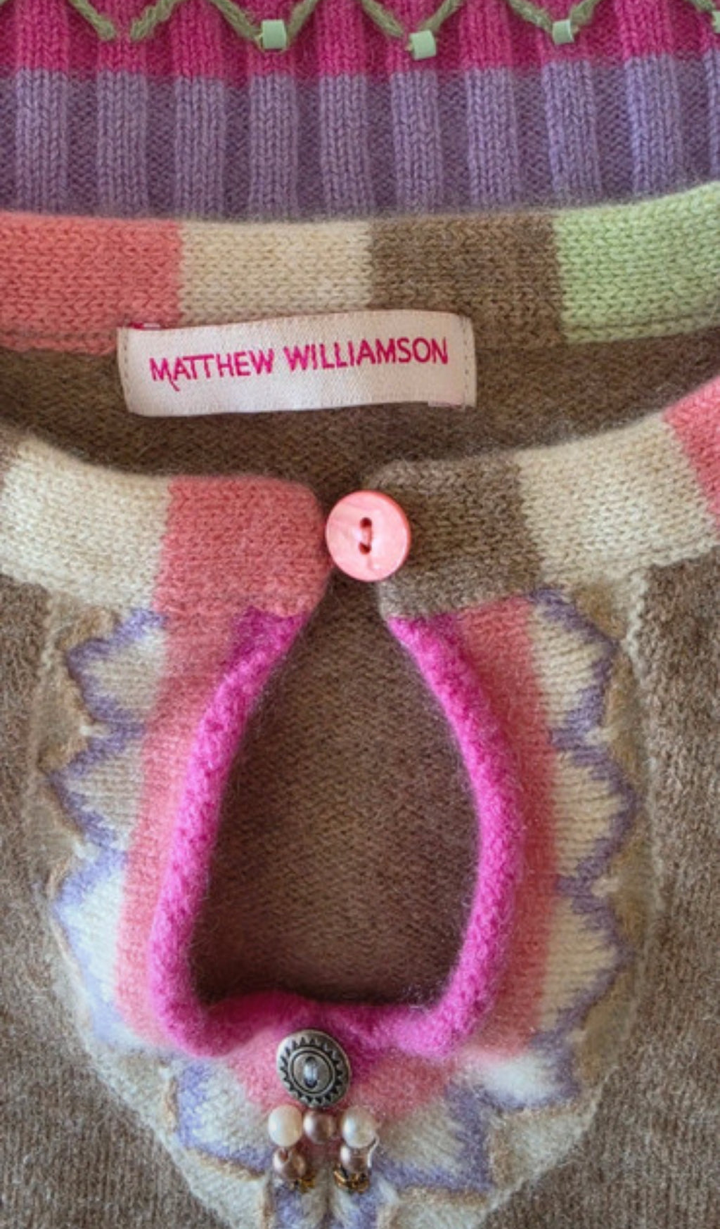 Matthew Williamson 100% кашмирен пуловер