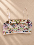 Zara embellished beaded кроп топ