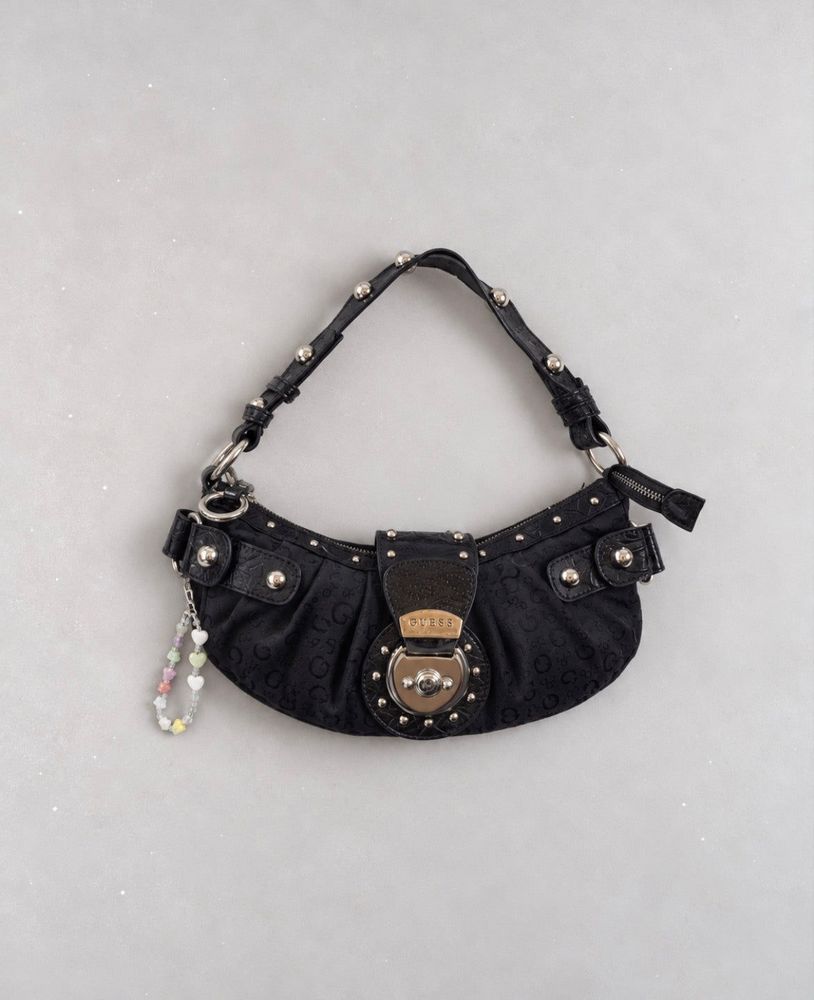 Vintage GUESS Monogram Mini Shoulder чанта