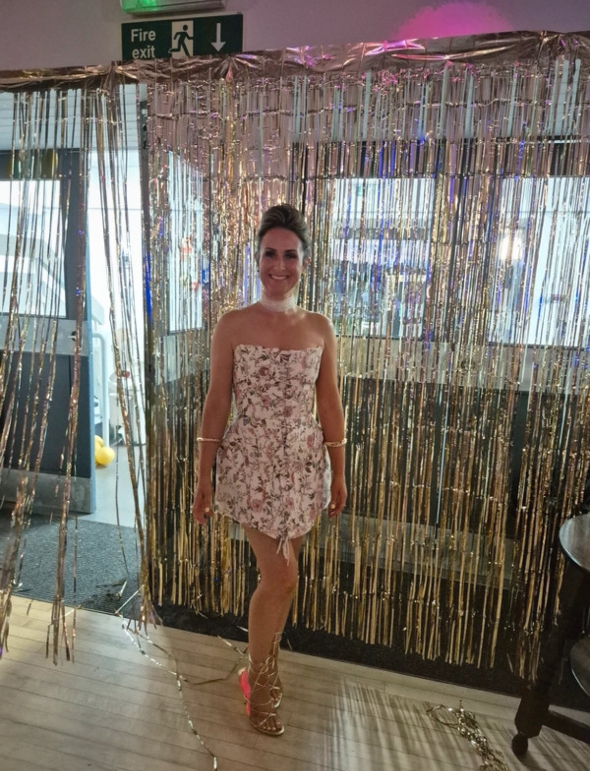 Zara floral corset mini рокля