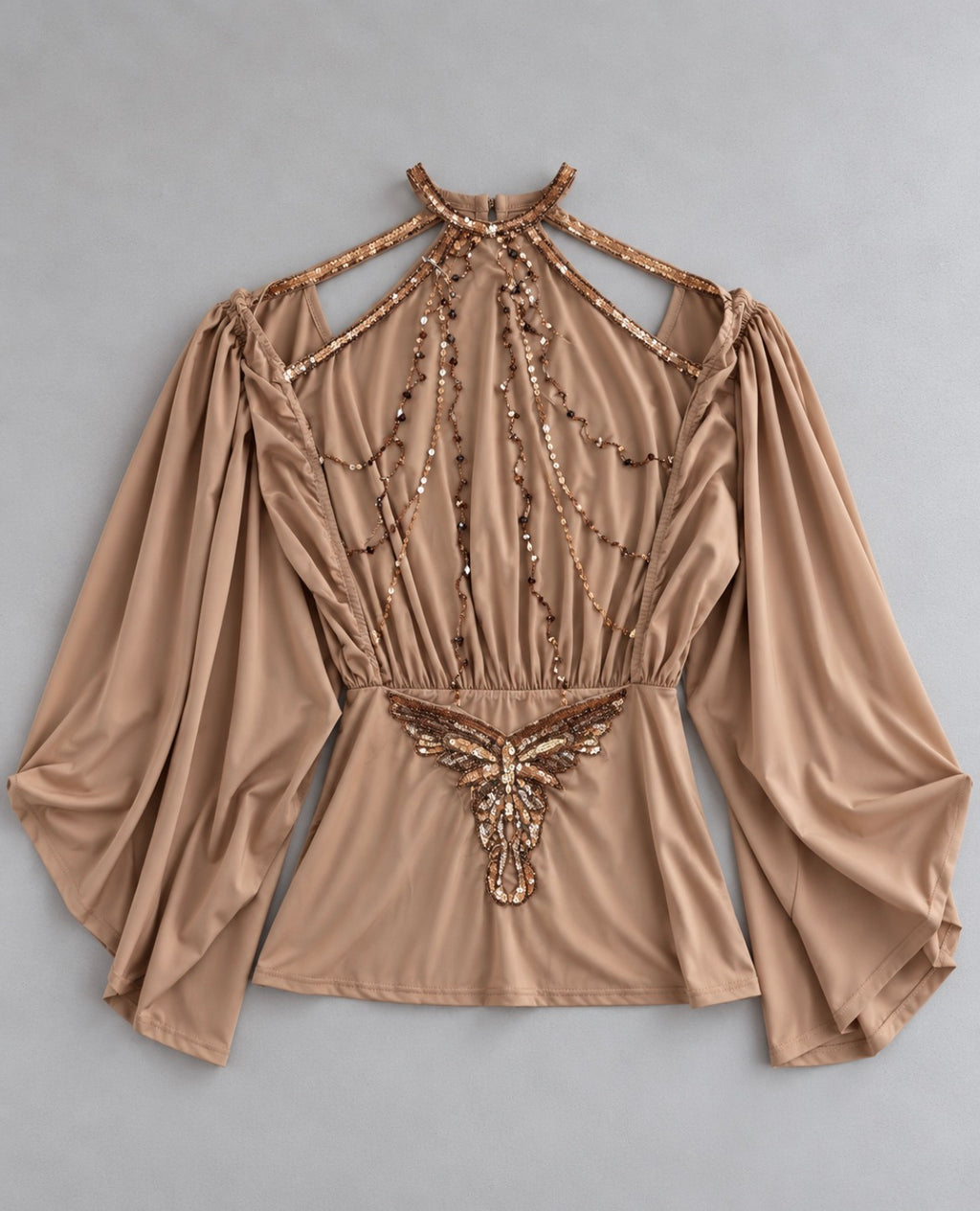 Jaded London Embellished Backless Mini рокля