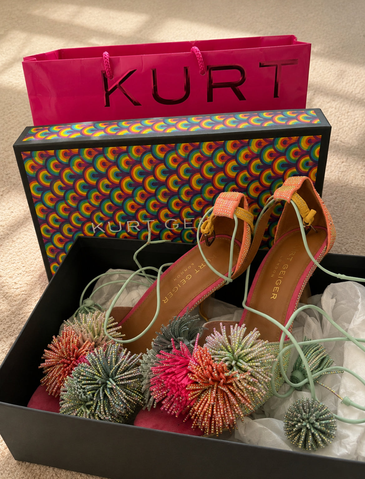 Kurt Geiger embellished heels с истински statement дизайн