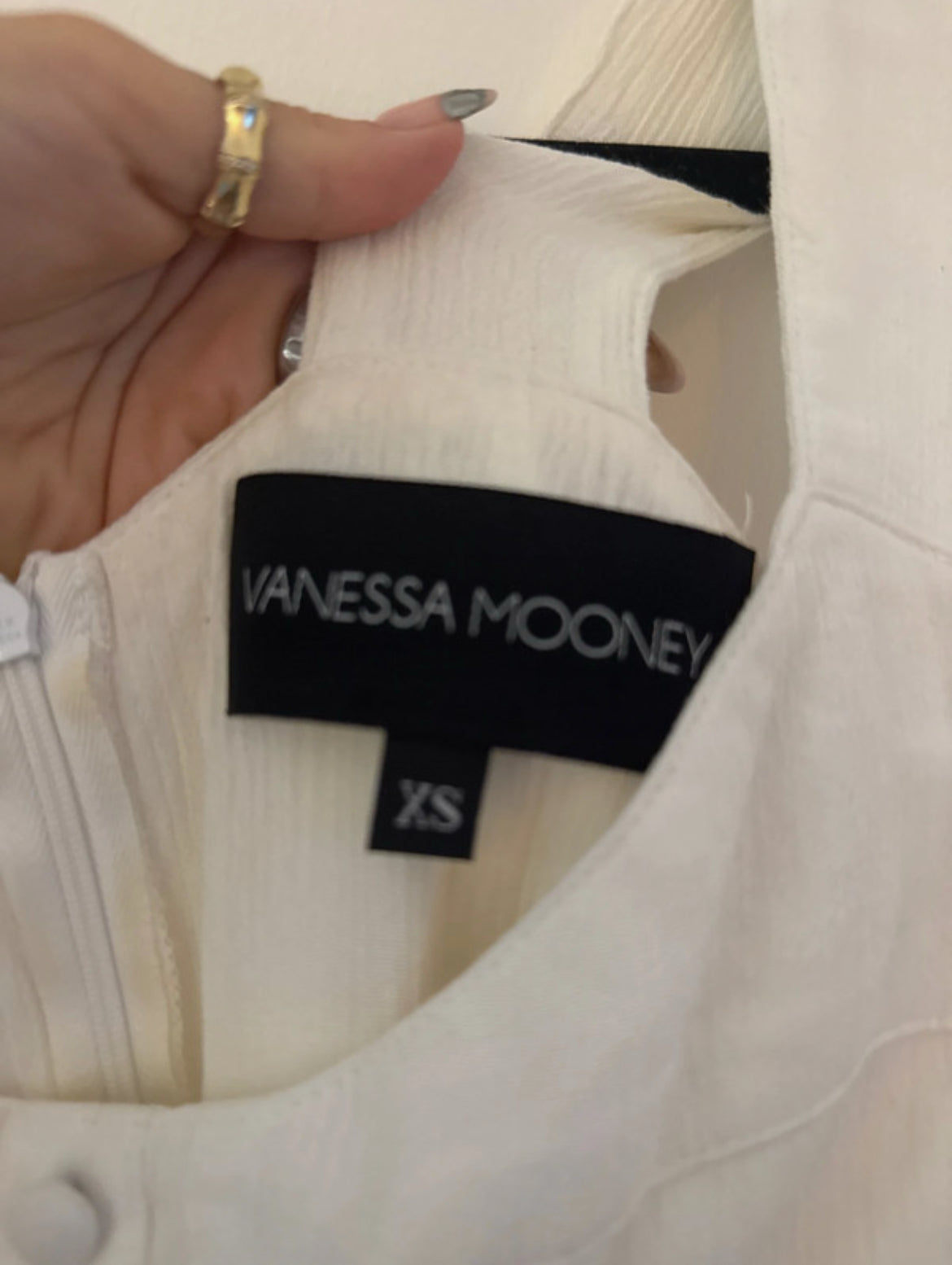 Ромпър Vanessa Mooney в кремаво бяло - XS