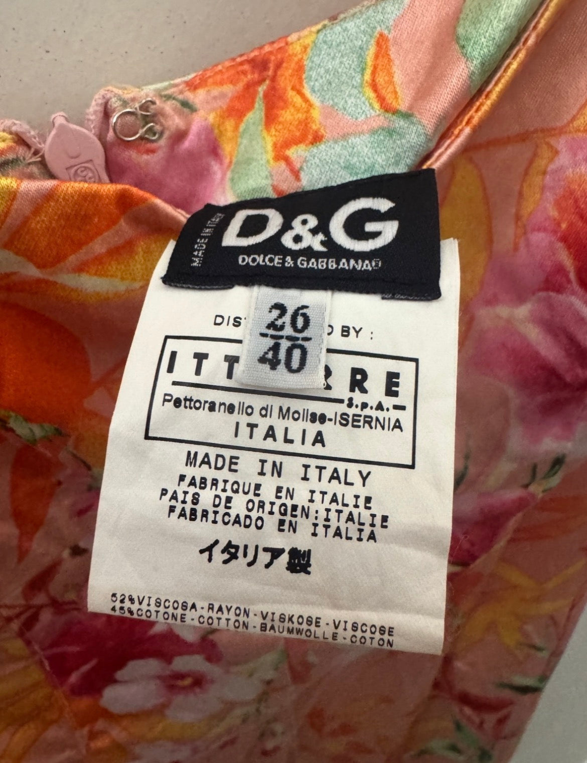 Vintage D&G Dolce & Gabbana Tropical Floral Dress – Spring/Summer 2005