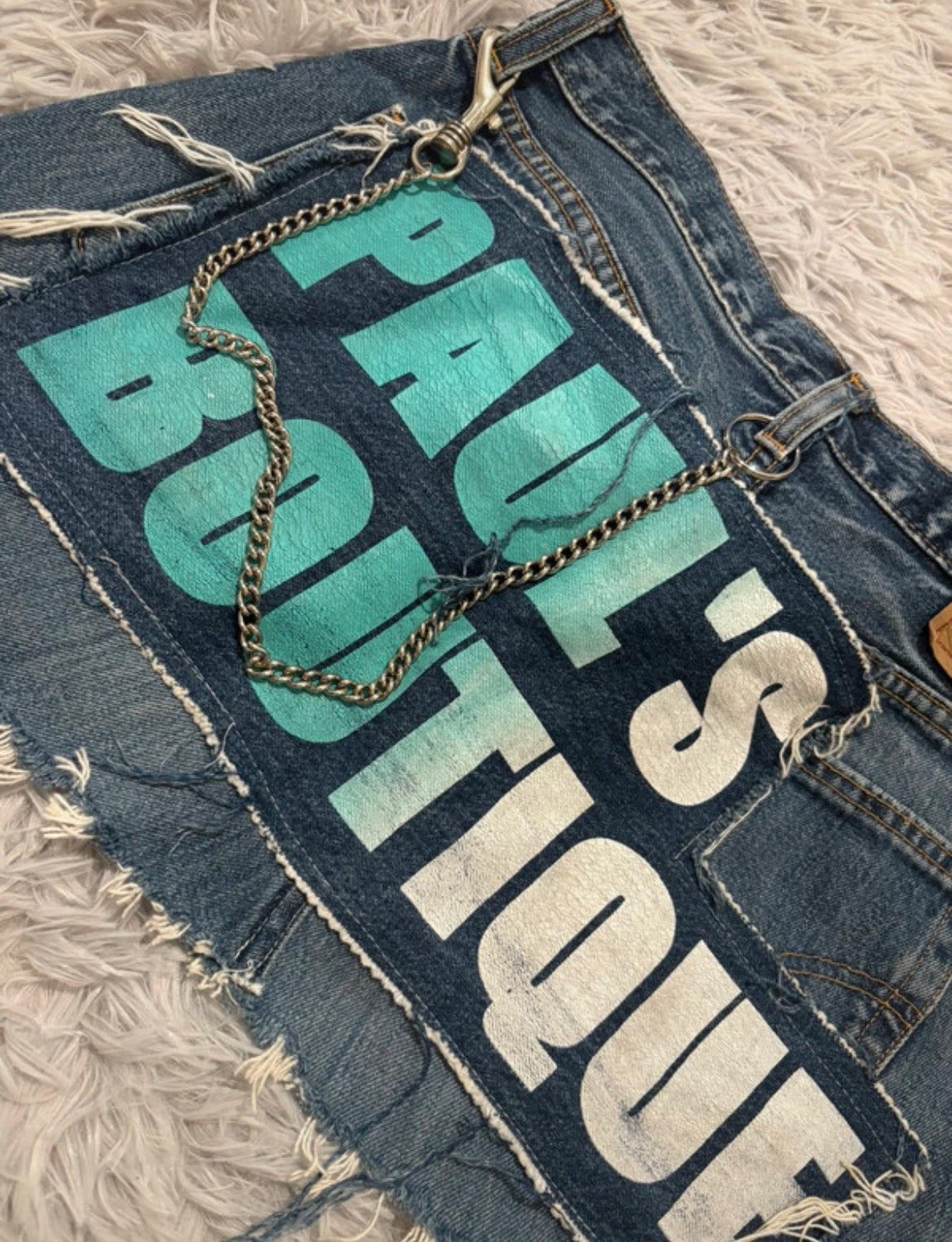 Vintage Levi’s x Paul’s Boutique Reworked Denim Mini Skirt