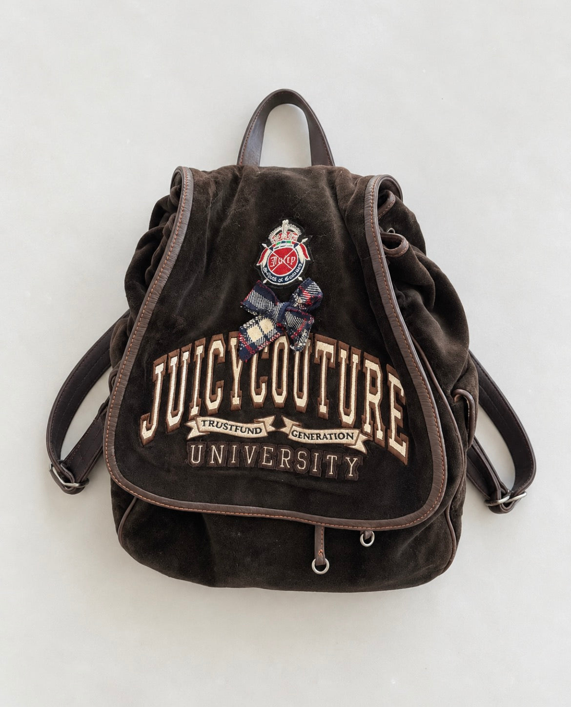 Juicy Couture University Vintage Y2K велурена раница