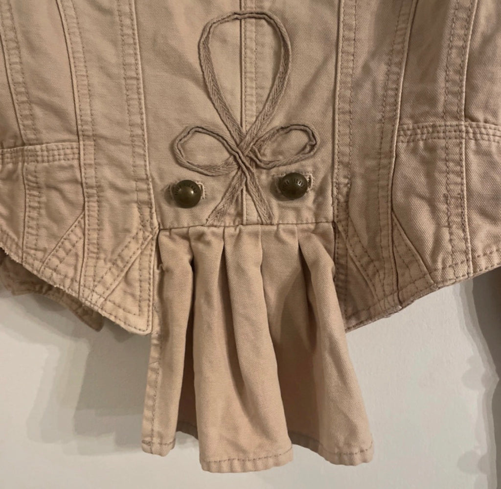 Vintage River Island Cropped Military яке