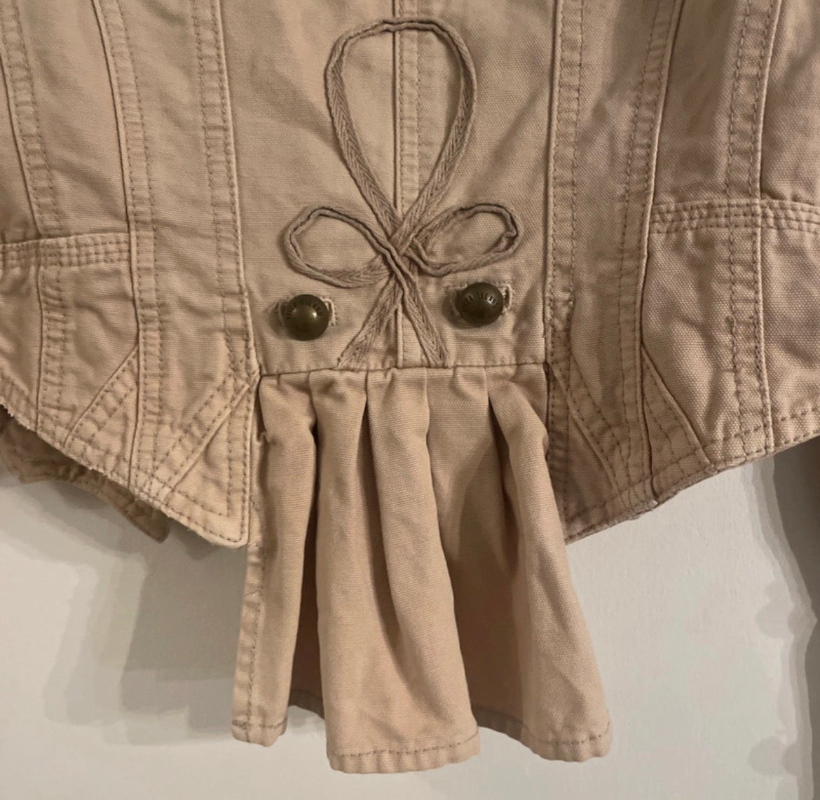 Vintage River Island Cropped Military яке