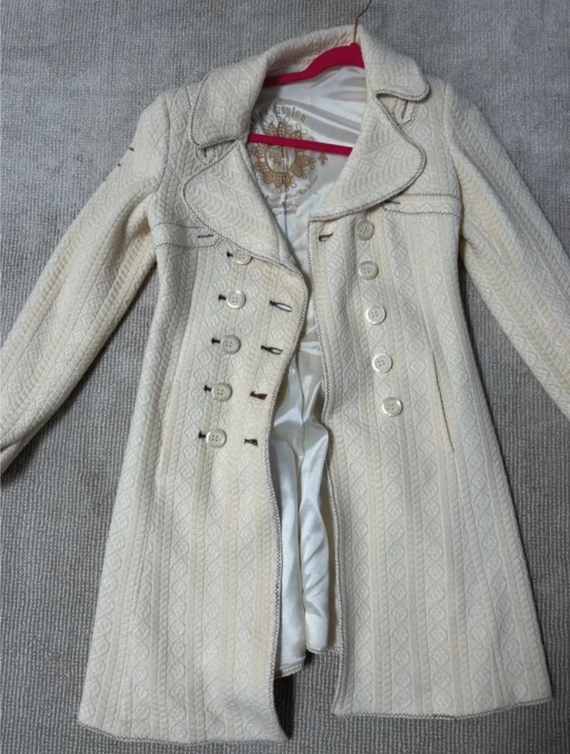 Vintage Shirt Passion Italian Wool Blend Structured палто
