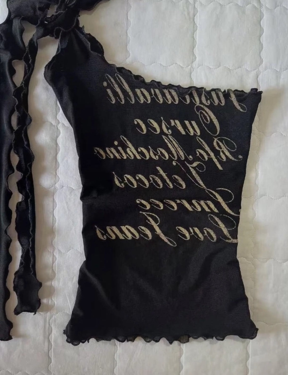 Vintage Y2K printed top – оригинален early 2000s модел