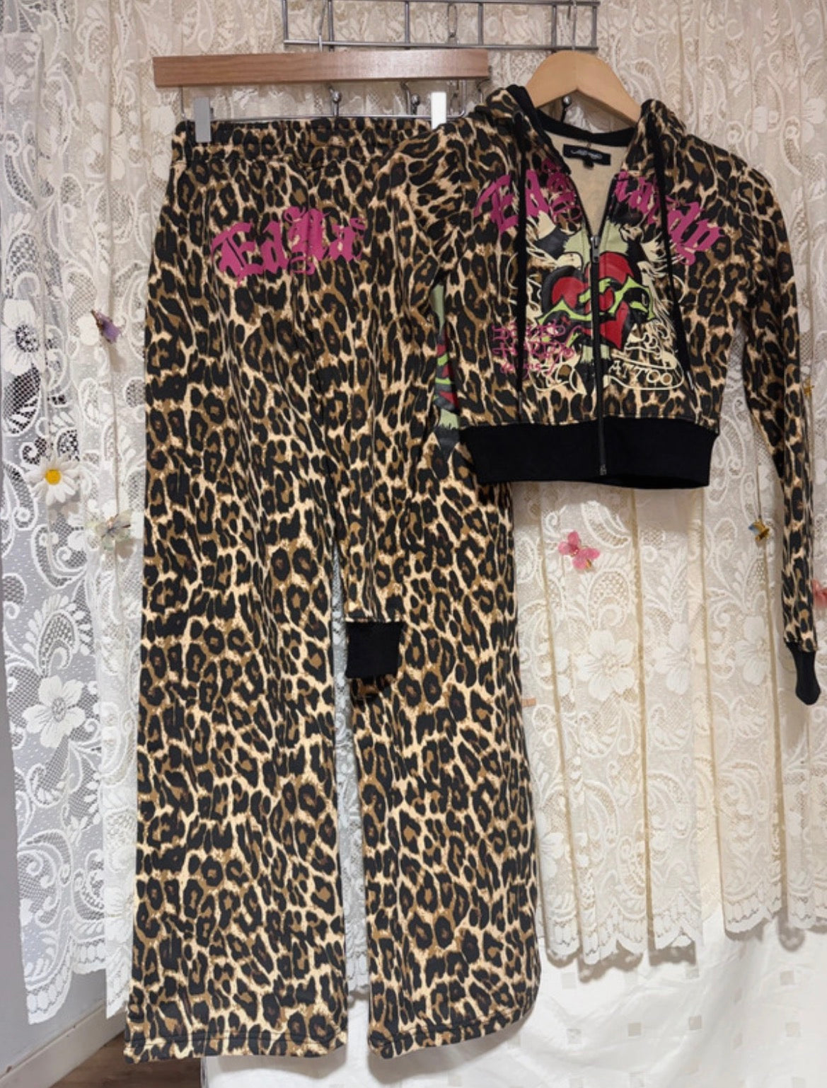 Ed Hardy Leopard Print Tracksuit