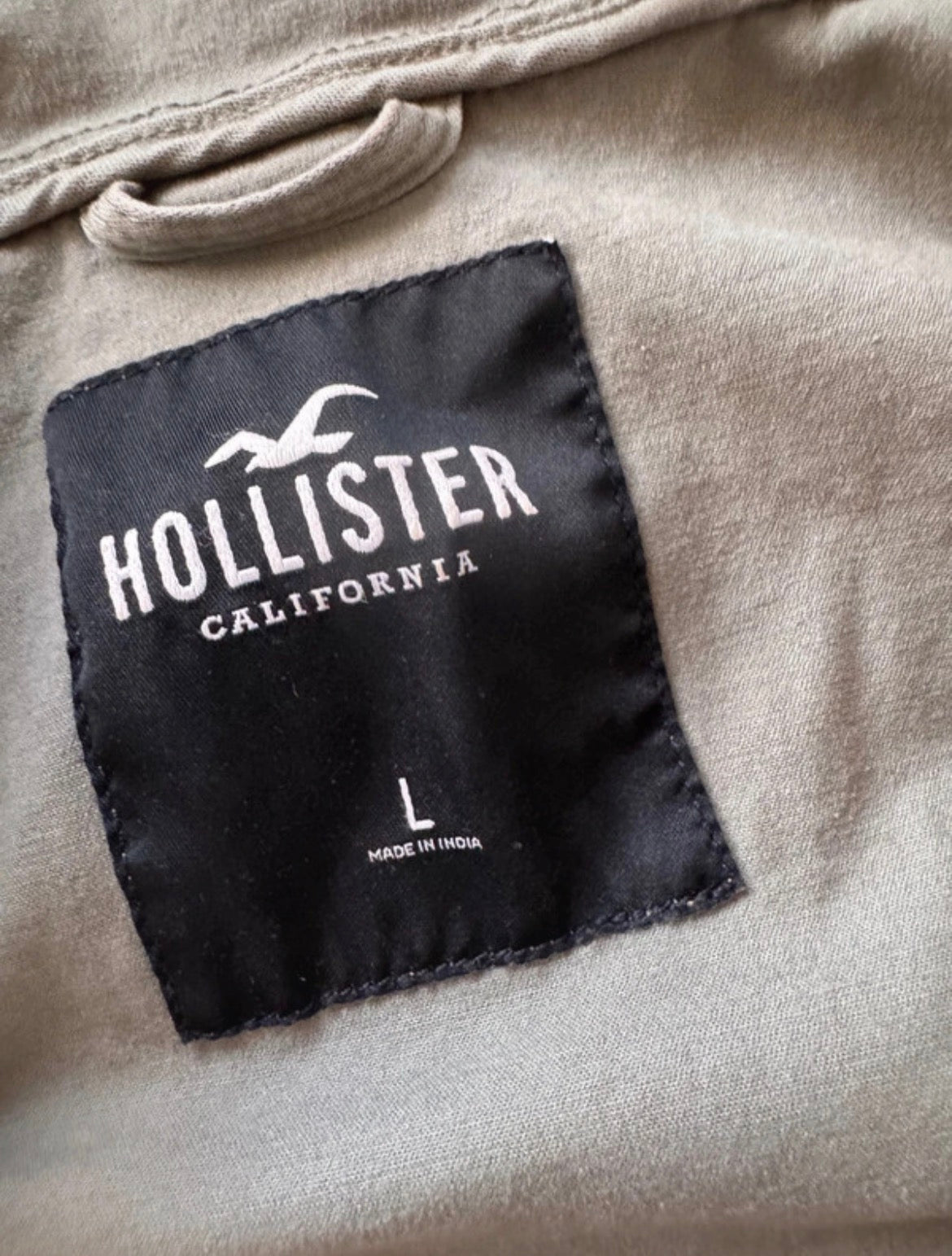 Hollister Khaki Cropped Utility яке