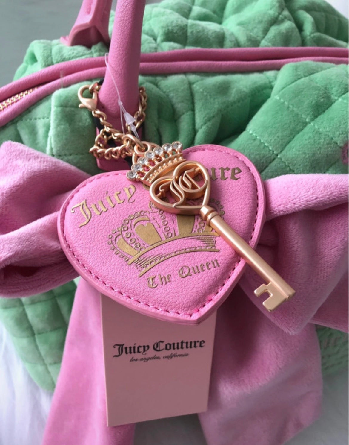 Juicy Couture Retro Green Bowler чанта