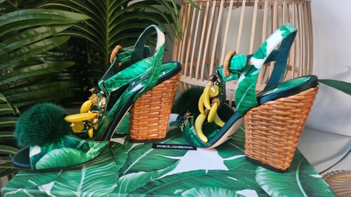 Редки дизайнерски сандали Dolce & Gabbana от емблематичната Tropical колекция